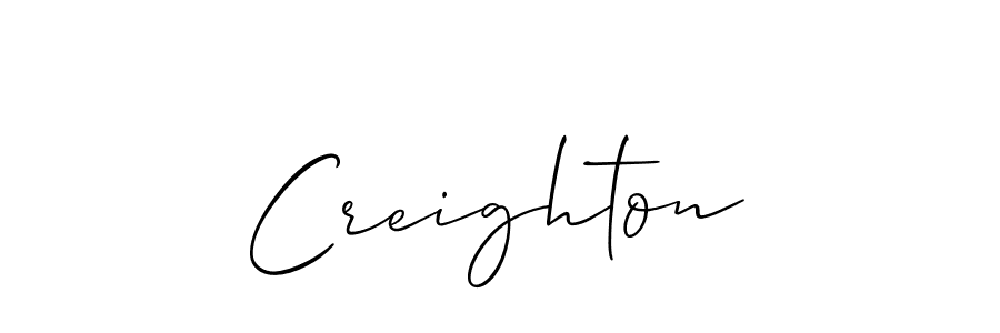 if you are searching for the best signature style for your name Creighton. so please give up your signature search. here we have designed multiple signature styles  using Allison_Script. Creighton signature style 2 images and pictures png