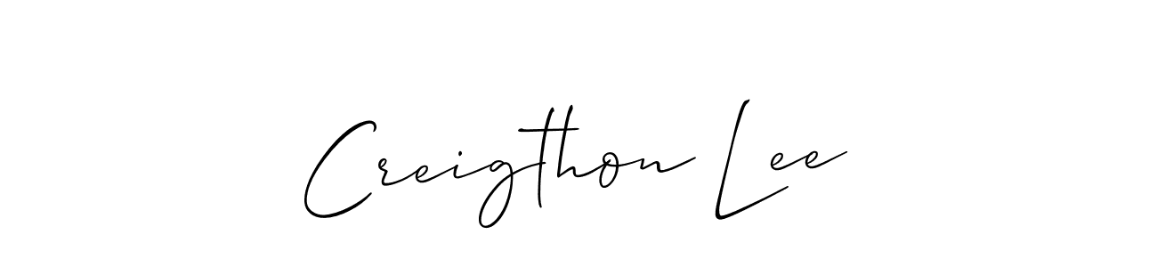 Check out images of Autograph of Creigthon Lee name. Actor Creigthon Lee Signature Style. Allison_Script is a professional sign style online. Creigthon Lee signature style 2 images and pictures png