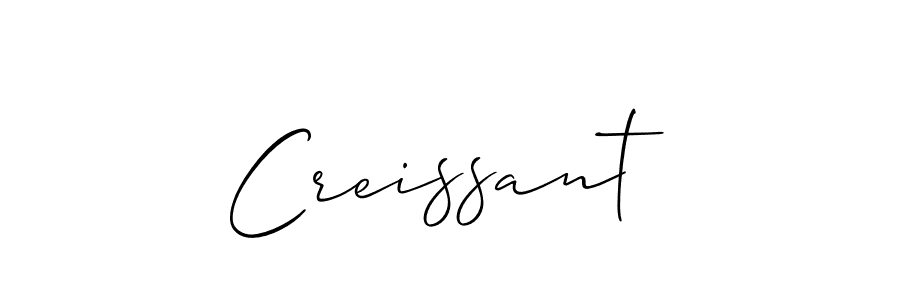 How to Draw Creissant signature style? Allison_Script is a latest design signature styles for name Creissant. Creissant signature style 2 images and pictures png