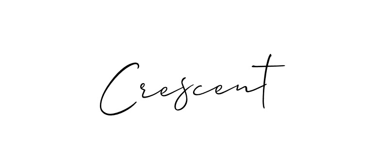 Make a beautiful signature design for name Crescent. With this signature (Allison_Script) style, you can create a handwritten signature for free. Crescent signature style 2 images and pictures png