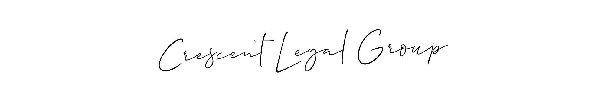 How to Draw Crescent Legal Group signature style? Allison_Script is a latest design signature styles for name Crescent Legal Group. Crescent Legal Group signature style 2 images and pictures png