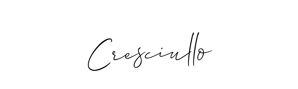 Make a beautiful signature design for name Cresciullo. Use this online signature maker to create a handwritten signature for free. Cresciullo signature style 2 images and pictures png