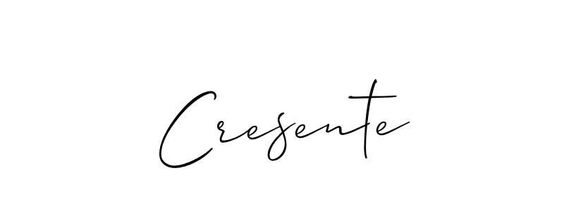 Make a short Cresente signature style. Manage your documents anywhere anytime using Allison_Script. Create and add eSignatures, submit forms, share and send files easily. Cresente signature style 2 images and pictures png