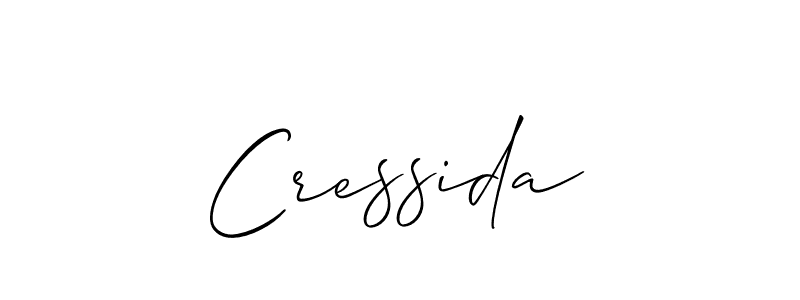 The best way (Allison_Script) to make a short signature is to pick only two or three words in your name. The name Cressida include a total of six letters. For converting this name. Cressida signature style 2 images and pictures png