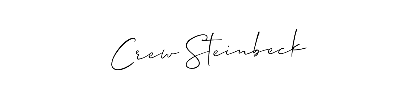 Similarly Allison_Script is the best handwritten signature design. Signature creator online .You can use it as an online autograph creator for name Crew Steinbeck. Crew Steinbeck signature style 2 images and pictures png