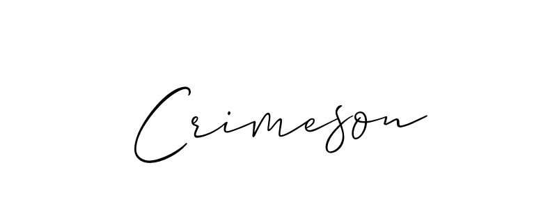 Also we have Crimeson name is the best signature style. Create professional handwritten signature collection using Allison_Script autograph style. Crimeson signature style 2 images and pictures png