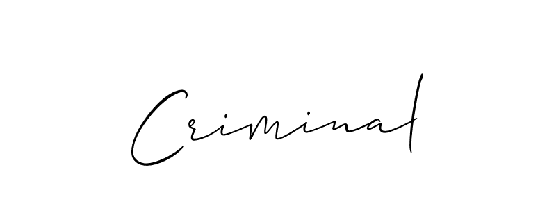 Make a beautiful signature design for name Criminal. Use this online signature maker to create a handwritten signature for free. Criminal signature style 2 images and pictures png
