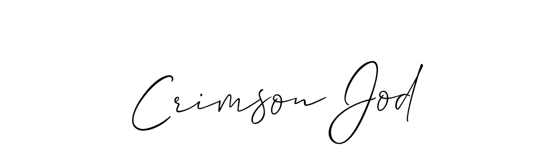 if you are searching for the best signature style for your name Crimson Jod. so please give up your signature search. here we have designed multiple signature styles  using Allison_Script. Crimson Jod signature style 2 images and pictures png