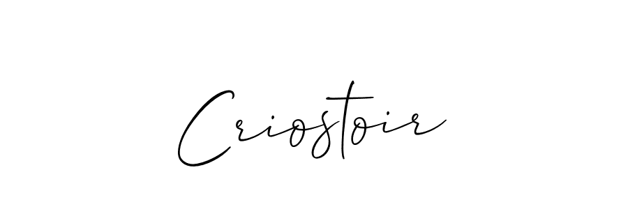 You should practise on your own different ways (Allison_Script) to write your name (Criostoir) in signature. don't let someone else do it for you. Criostoir signature style 2 images and pictures png