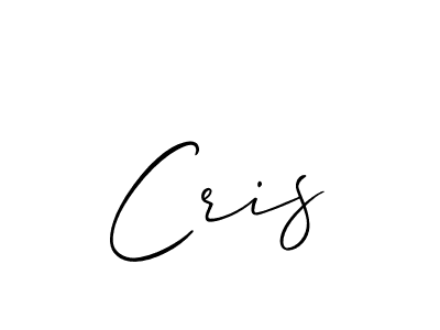 Make a beautiful signature design for name Cris. With this signature (Allison_Script) style, you can create a handwritten signature for free. Cris signature style 2 images and pictures png