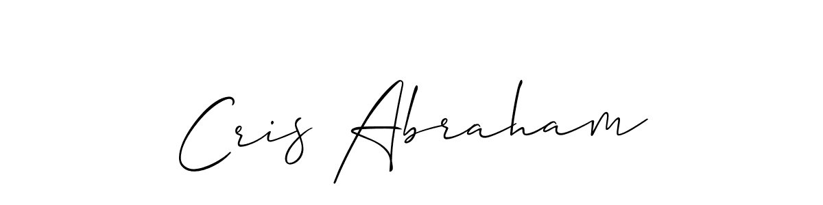 Design your own signature with our free online signature maker. With this signature software, you can create a handwritten (Allison_Script) signature for name Cris Abraham. Cris Abraham signature style 2 images and pictures png