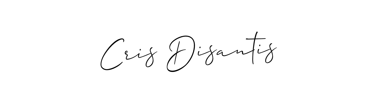 Use a signature maker to create a handwritten signature online. With this signature software, you can design (Allison_Script) your own signature for name Cris Disantis. Cris Disantis signature style 2 images and pictures png