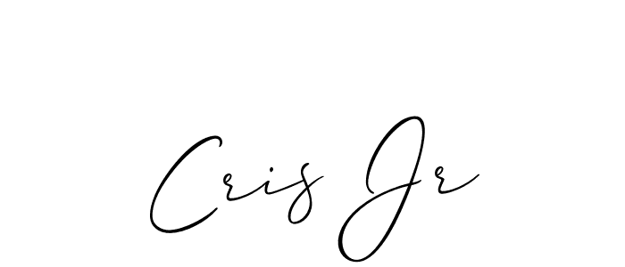 Make a beautiful signature design for name Cris Jr. With this signature (Allison_Script) style, you can create a handwritten signature for free. Cris Jr signature style 2 images and pictures png