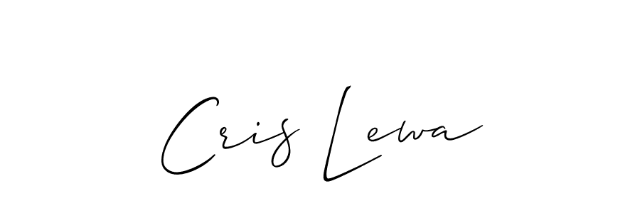 Make a beautiful signature design for name Cris Lewa. With this signature (Allison_Script) style, you can create a handwritten signature for free. Cris Lewa signature style 2 images and pictures png