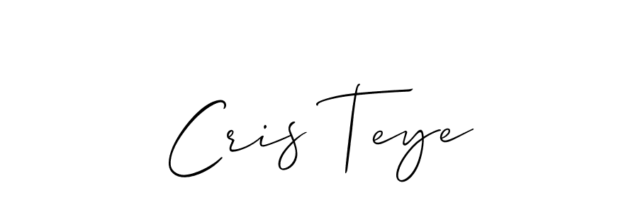 Check out images of Autograph of Cris Teye name. Actor Cris Teye Signature Style. Allison_Script is a professional sign style online. Cris Teye signature style 2 images and pictures png