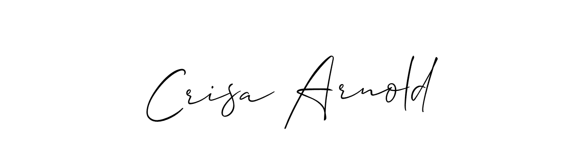 How to Draw Crisa Arnold signature style? Allison_Script is a latest design signature styles for name Crisa Arnold. Crisa Arnold signature style 2 images and pictures png