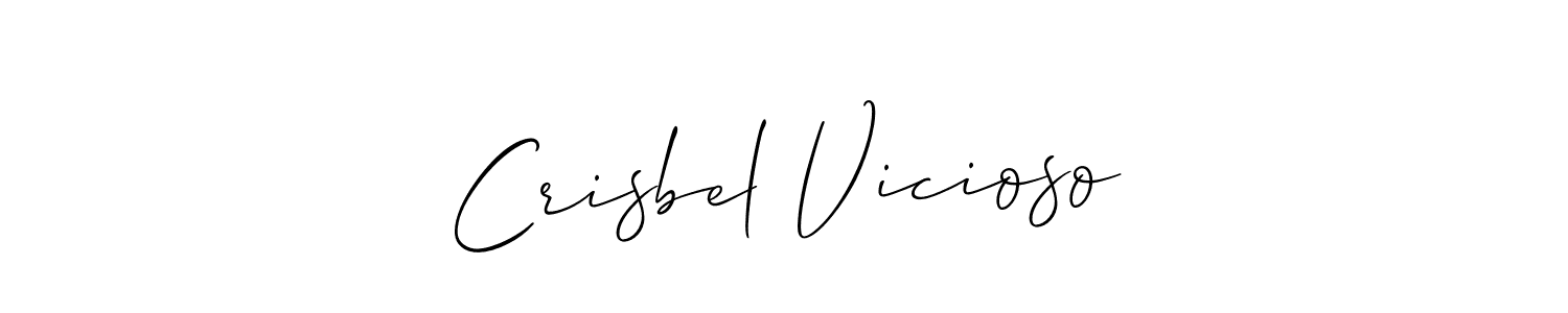 How to make Crisbel Vicioso signature? Allison_Script is a professional autograph style. Create handwritten signature for Crisbel Vicioso name. Crisbel Vicioso signature style 2 images and pictures png
