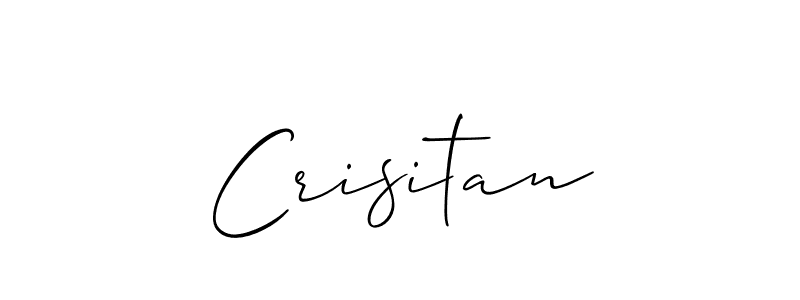 You should practise on your own different ways (Allison_Script) to write your name (Crisitan) in signature. don't let someone else do it for you. Crisitan signature style 2 images and pictures png