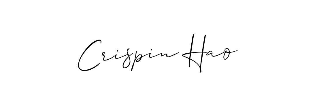 Best and Professional Signature Style for Crispin Hao. Allison_Script Best Signature Style Collection. Crispin Hao signature style 2 images and pictures png