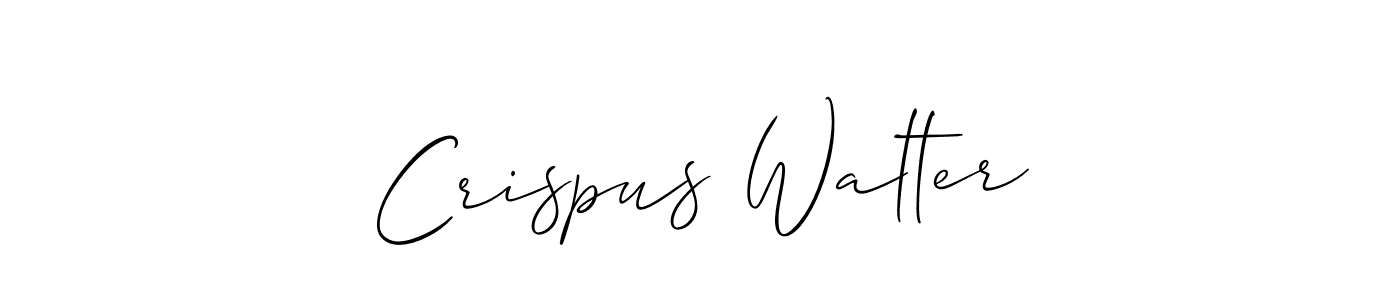 Check out images of Autograph of Crispus Walter name. Actor Crispus Walter Signature Style. Allison_Script is a professional sign style online. Crispus Walter signature style 2 images and pictures png