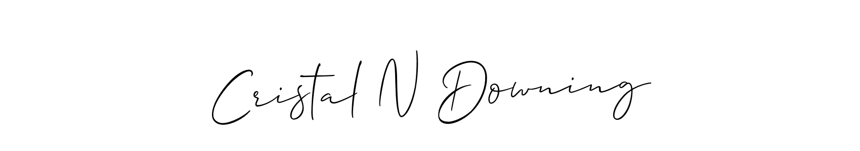 How to Draw Cristal N Downing signature style? Allison_Script is a latest design signature styles for name Cristal N Downing. Cristal N Downing signature style 2 images and pictures png