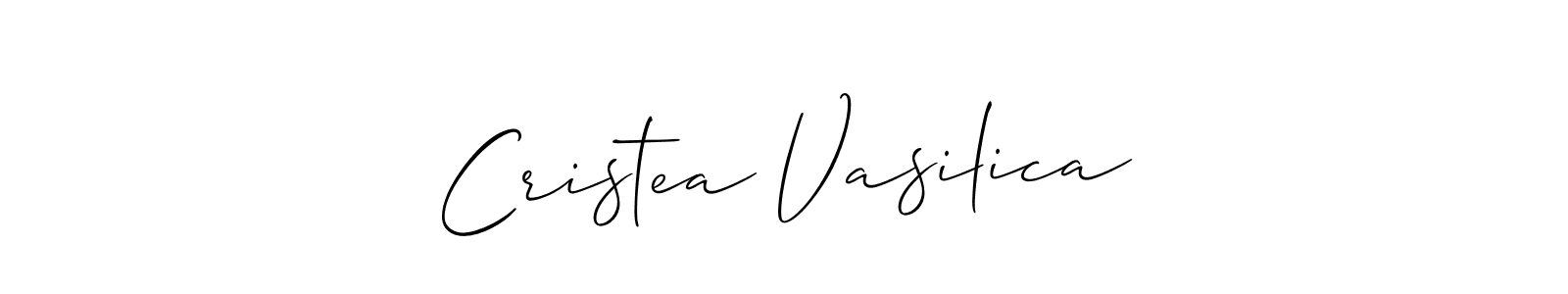 It looks lik you need a new signature style for name Cristea Vasilica. Design unique handwritten (Allison_Script) signature with our free signature maker in just a few clicks. Cristea Vasilica signature style 2 images and pictures png