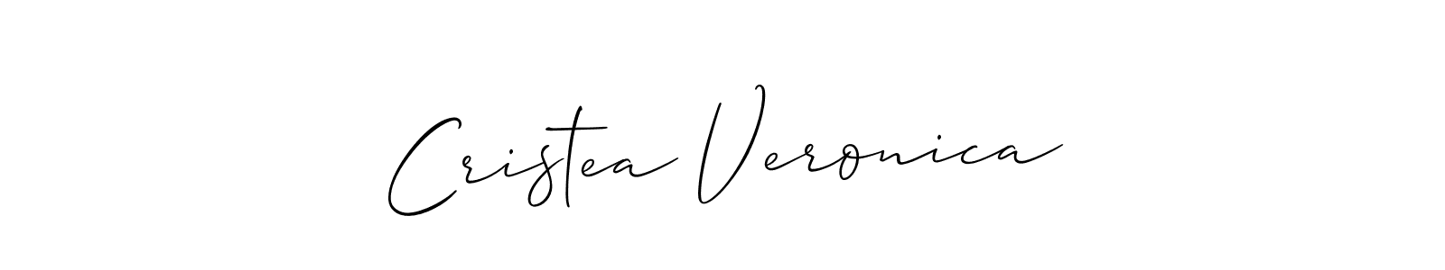 Make a beautiful signature design for name Cristea Veronica. With this signature (Allison_Script) style, you can create a handwritten signature for free. Cristea Veronica signature style 2 images and pictures png