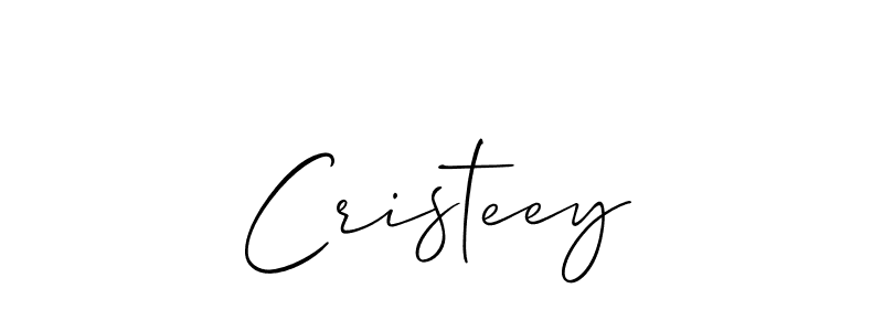 You should practise on your own different ways (Allison_Script) to write your name (Cristeey) in signature. don't let someone else do it for you. Cristeey signature style 2 images and pictures png