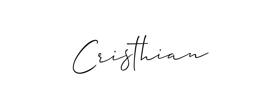 Cristhian stylish signature style. Best Handwritten Sign (Allison_Script) for my name. Handwritten Signature Collection Ideas for my name Cristhian. Cristhian signature style 2 images and pictures png