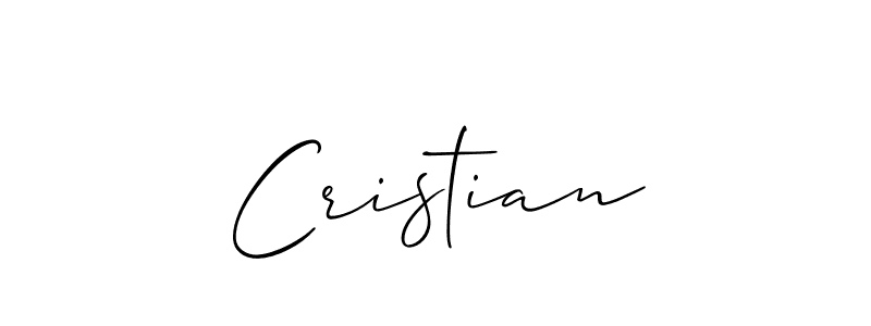 You should practise on your own different ways (Allison_Script) to write your name (Cristian) in signature. don't let someone else do it for you. Cristian signature style 2 images and pictures png