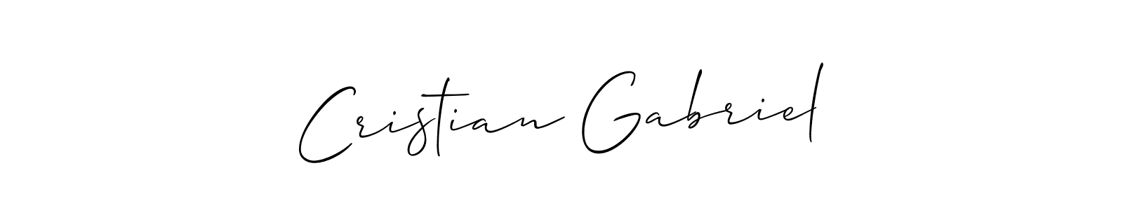 You can use this online signature creator to create a handwritten signature for the name Cristian Gabriel. This is the best online autograph maker. Cristian Gabriel signature style 2 images and pictures png