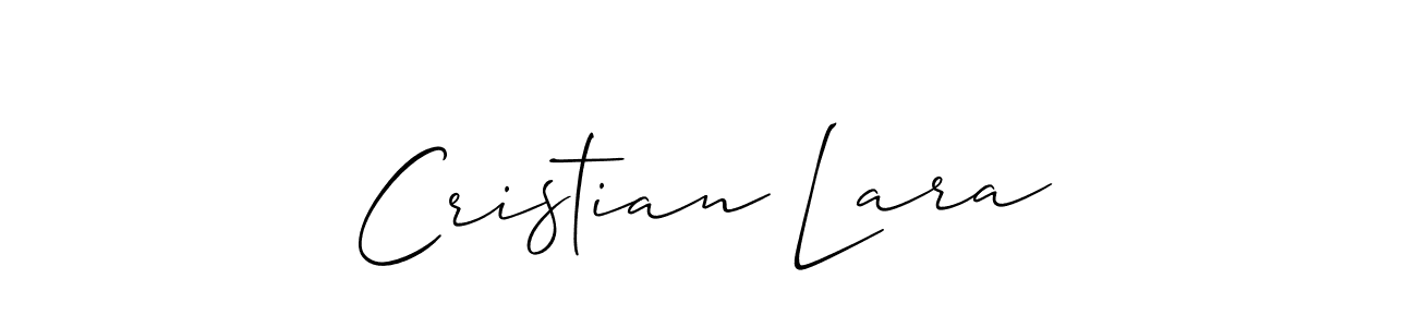 How to make Cristian Lara signature? Allison_Script is a professional autograph style. Create handwritten signature for Cristian Lara name. Cristian Lara signature style 2 images and pictures png