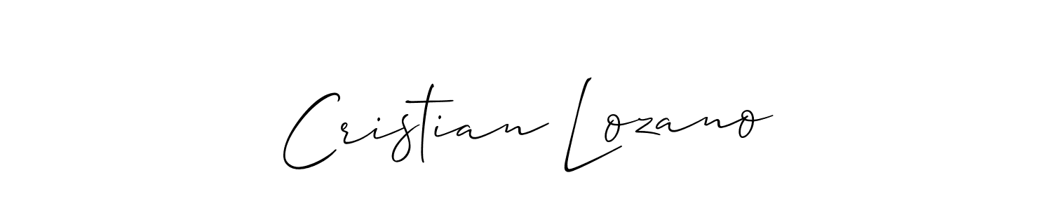 Similarly Allison_Script is the best handwritten signature design. Signature creator online .You can use it as an online autograph creator for name Cristian Lozano. Cristian Lozano signature style 2 images and pictures png