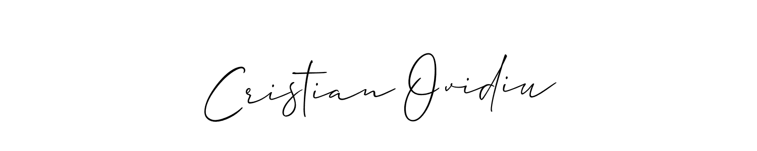 How to make Cristian Ovidiu signature? Allison_Script is a professional autograph style. Create handwritten signature for Cristian Ovidiu name. Cristian Ovidiu signature style 2 images and pictures png