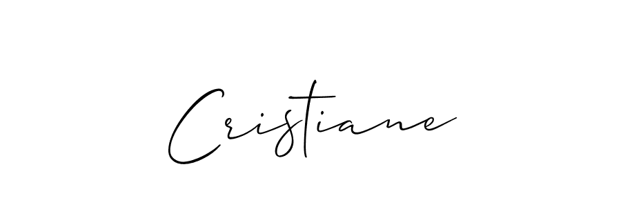 How to make Cristiane signature? Allison_Script is a professional autograph style. Create handwritten signature for Cristiane name. Cristiane signature style 2 images and pictures png