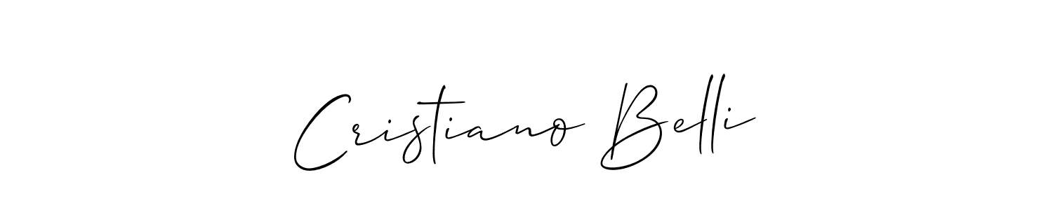 This is the best signature style for the Cristiano Belli name. Also you like these signature font (Allison_Script). Mix name signature. Cristiano Belli signature style 2 images and pictures png