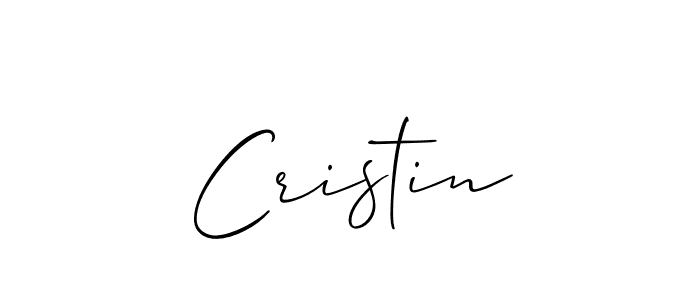 Make a beautiful signature design for name Cristin. Use this online signature maker to create a handwritten signature for free. Cristin signature style 2 images and pictures png