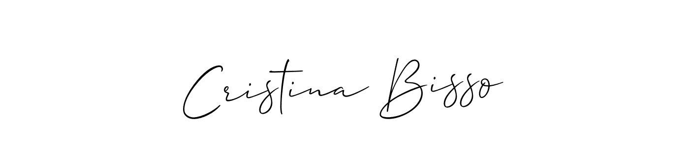 It looks lik you need a new signature style for name Cristina Bisso. Design unique handwritten (Allison_Script) signature with our free signature maker in just a few clicks. Cristina Bisso signature style 2 images and pictures png