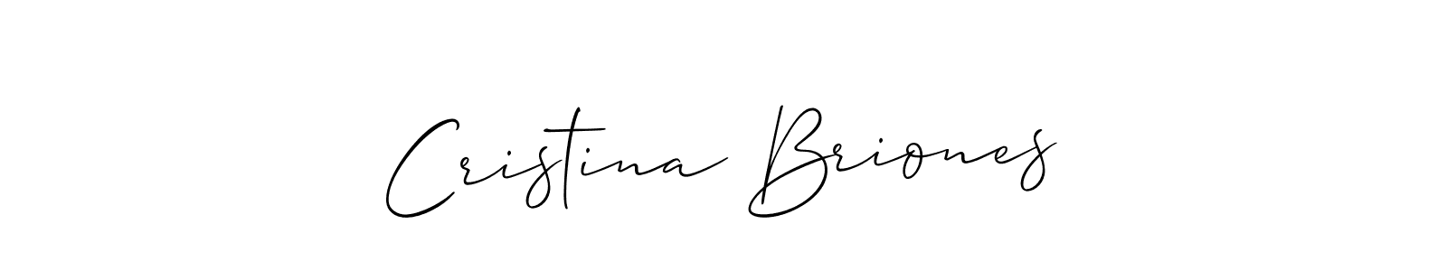 Also You can easily find your signature by using the search form. We will create Cristina Briones name handwritten signature images for you free of cost using Allison_Script sign style. Cristina Briones signature style 2 images and pictures png