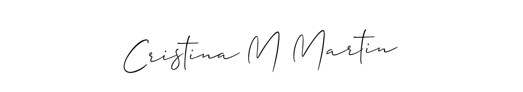 Also You can easily find your signature by using the search form. We will create Cristina M Martin name handwritten signature images for you free of cost using Allison_Script sign style. Cristina M Martin signature style 2 images and pictures png