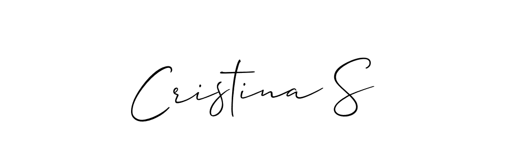 This is the best signature style for the Cristina S name. Also you like these signature font (Allison_Script). Mix name signature. Cristina S signature style 2 images and pictures png