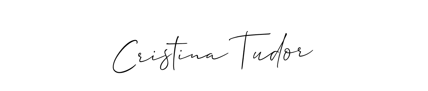 Also You can easily find your signature by using the search form. We will create Cristina Tudor name handwritten signature images for you free of cost using Allison_Script sign style. Cristina Tudor signature style 2 images and pictures png