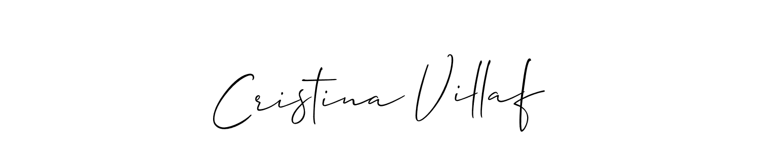 Once you've used our free online signature maker to create your best signature Allison_Script style, it's time to enjoy all of the benefits that Cristina Villaf name signing documents. Cristina Villaf signature style 2 images and pictures png