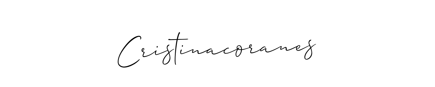 if you are searching for the best signature style for your name Cristinacoranes. so please give up your signature search. here we have designed multiple signature styles  using Allison_Script. Cristinacoranes signature style 2 images and pictures png