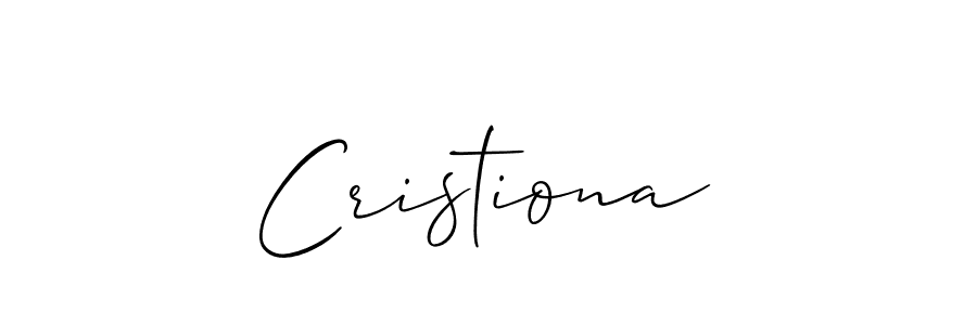 The best way (Allison_Script) to make a short signature is to pick only two or three words in your name. The name Cristiona include a total of six letters. For converting this name. Cristiona signature style 2 images and pictures png