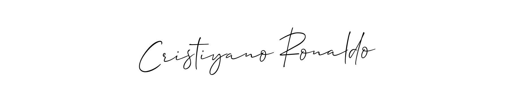 The best way (Allison_Script) to make a short signature is to pick only two or three words in your name. The name Cristiyano Ronaldo include a total of six letters. For converting this name. Cristiyano Ronaldo signature style 2 images and pictures png