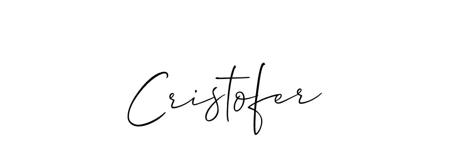 Create a beautiful signature design for name Cristofer. With this signature (Allison_Script) fonts, you can make a handwritten signature for free. Cristofer signature style 2 images and pictures png