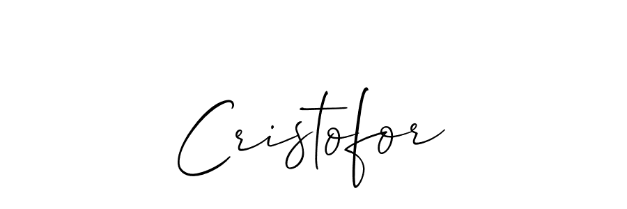 Create a beautiful signature design for name Cristofor. With this signature (Allison_Script) fonts, you can make a handwritten signature for free. Cristofor signature style 2 images and pictures png