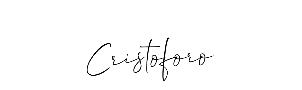 It looks lik you need a new signature style for name Cristoforo. Design unique handwritten (Allison_Script) signature with our free signature maker in just a few clicks. Cristoforo signature style 2 images and pictures png