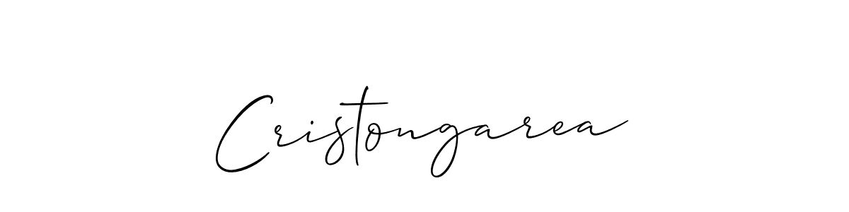 You should practise on your own different ways (Allison_Script) to write your name (Cristongarea) in signature. don't let someone else do it for you. Cristongarea signature style 2 images and pictures png